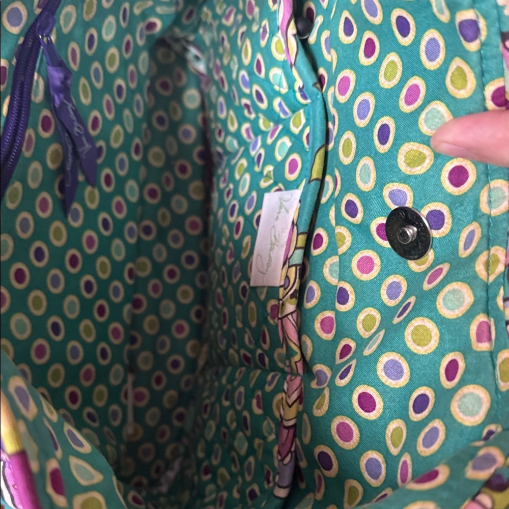 Vera Bradley Paisley Tote in Purple and Green